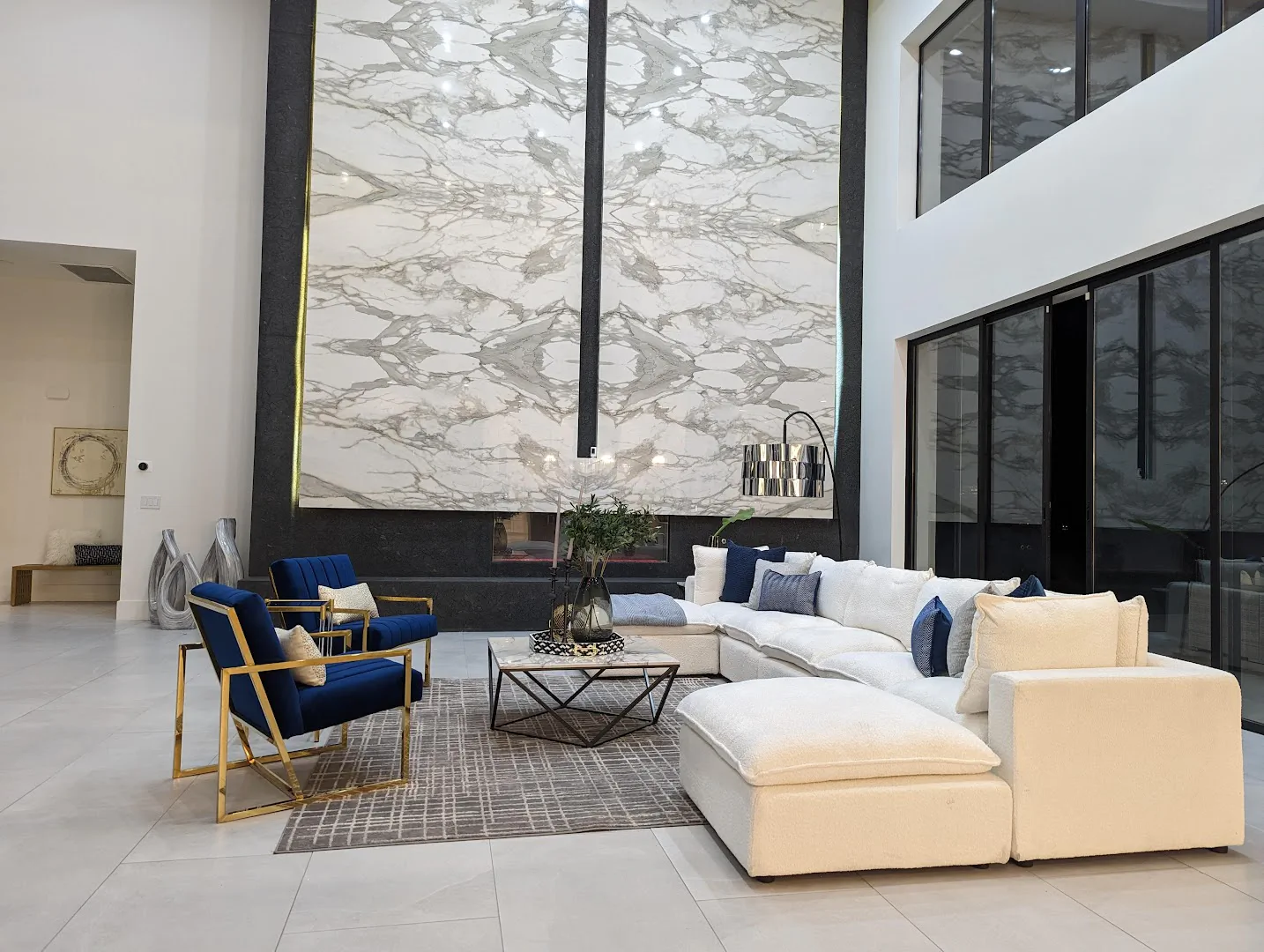 Modern living room setup with stylish decor for home staging in Las Vegas